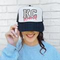 Kansas City Polka Dot Faux Embroidery Sequin With Heart Hat - DTF