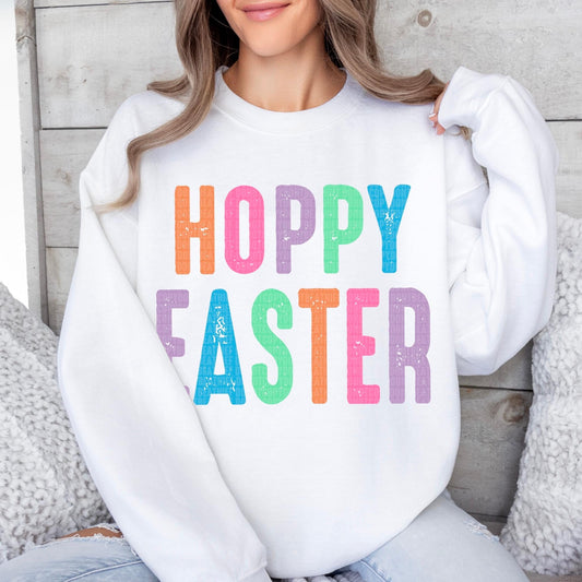 Hoppy Easter Pastel Distressed - DTF