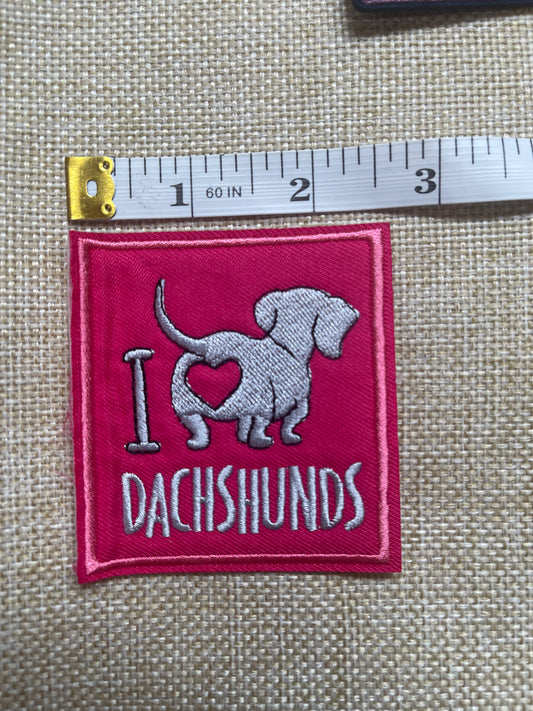 I love my dachshund -Patch