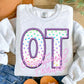 OT Polka Dot Faux Embroidery - DTF