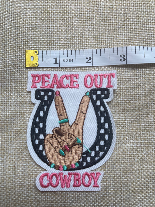Peace Out Cowboy- Patch