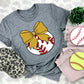 Baseball Gold Bow - DTF