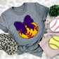 Softball Purple Bow - DTF