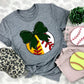 Softball/Baseball Dark Green Bow - DTF