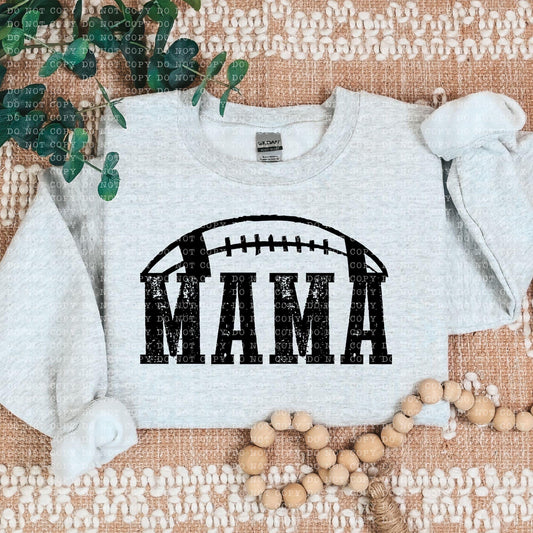 Football Mama Blk Semicircle - DTF
