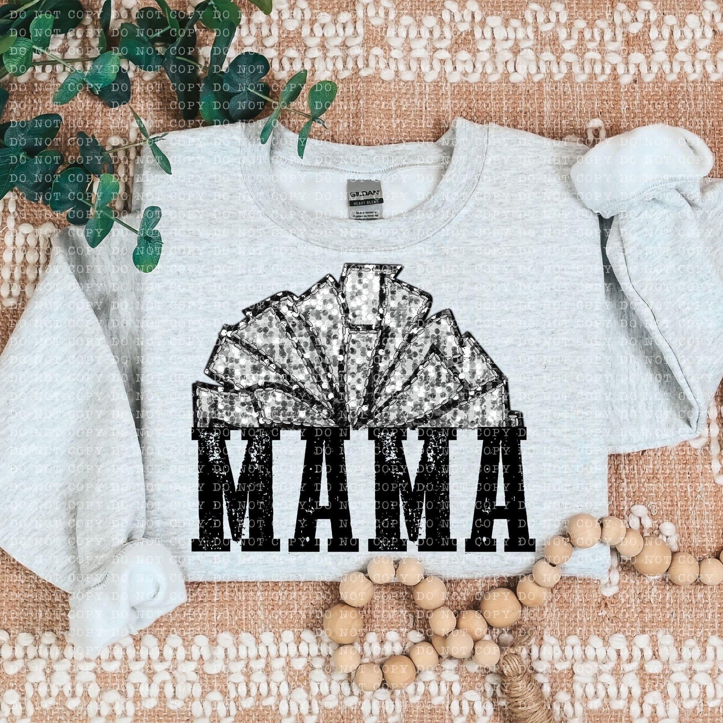 Cheer Mama Faux Sequin Semicircle - DTF