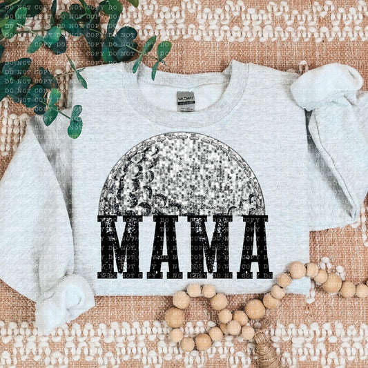 Golf Mama Faux Sequin Semicircle - DTF