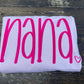 Nana Solid Color:  Embroidered