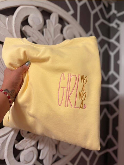 Girl Mama Multicolored:  Embroidered