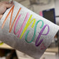 Nurse Multicolored:  Embroidered