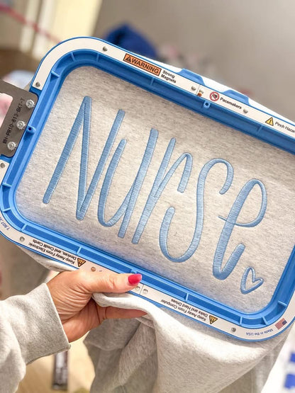 Nurse Solid Color:  Embroidered