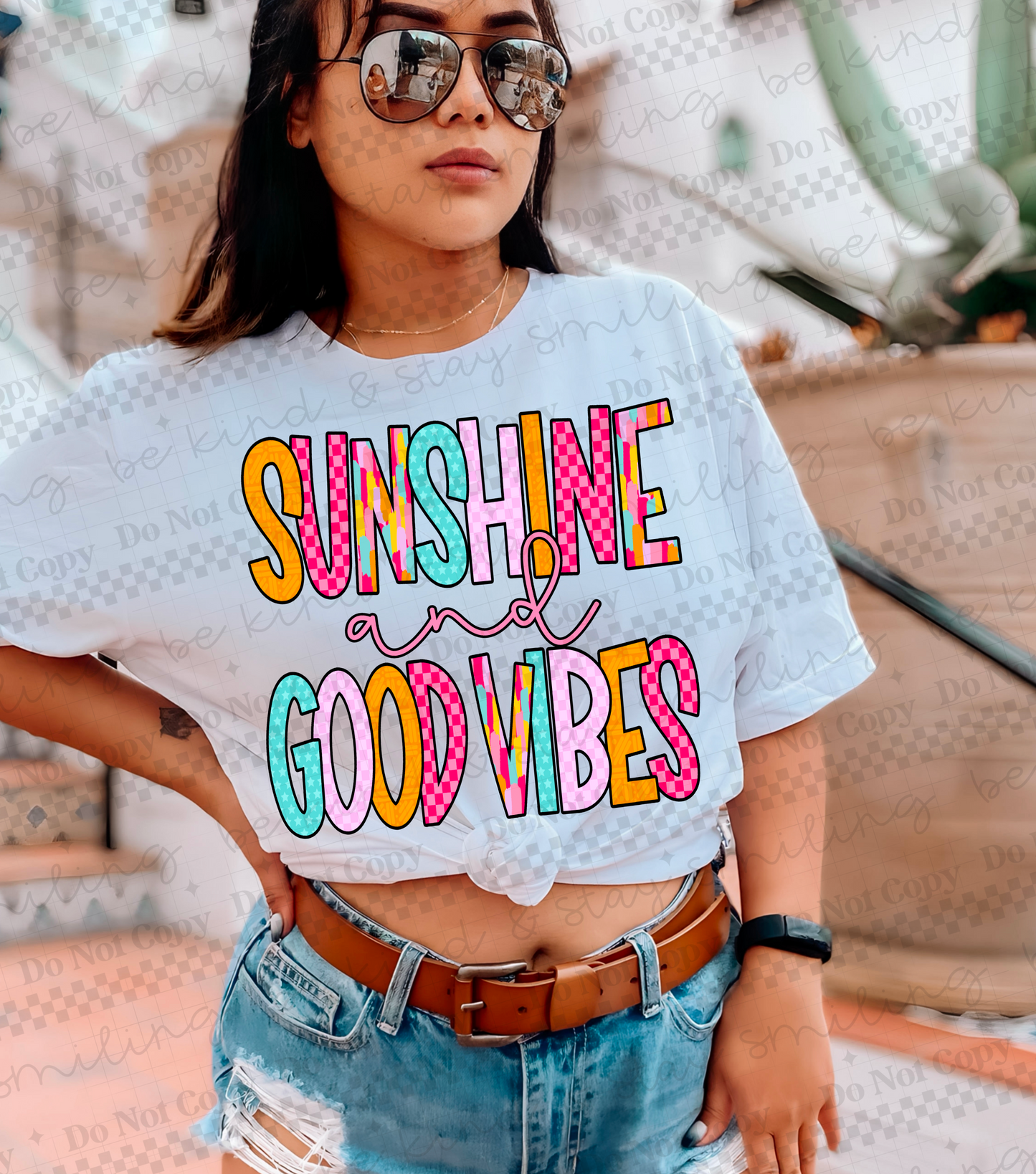 Sunshine And Good Vibes mix colors-DTF&UV