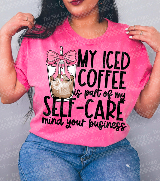 Iced Coffee Self Care-DTF&UV