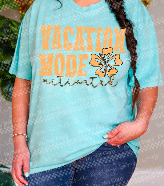 Vacation Mode Orange-DTF&UV
