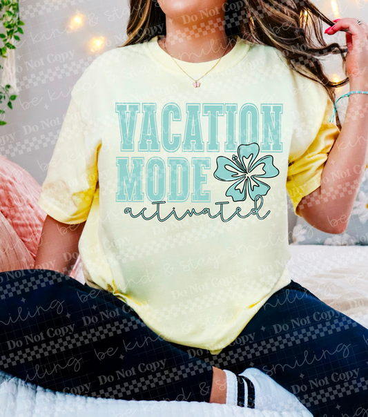 Vacation Mode Blue-DTF&UV