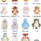 Personalized Stuffed Animals:  Embroidered