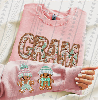 Gingerbread Names(COMES W/ONE SLEEVE)(Dropdown)-DTF