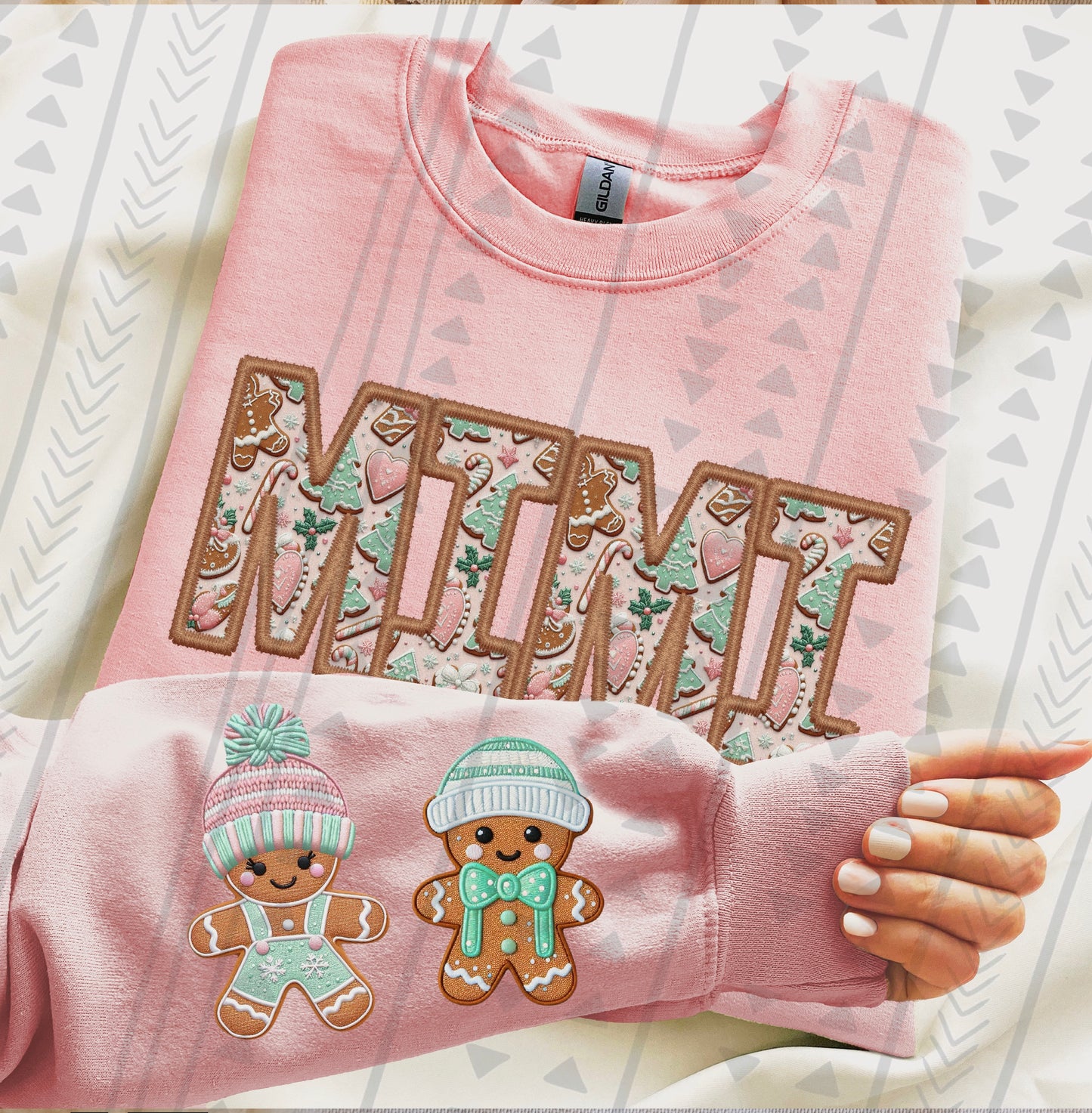 Gingerbread Names(COMES W/ONE SLEEVE)(Dropdown)-DTF