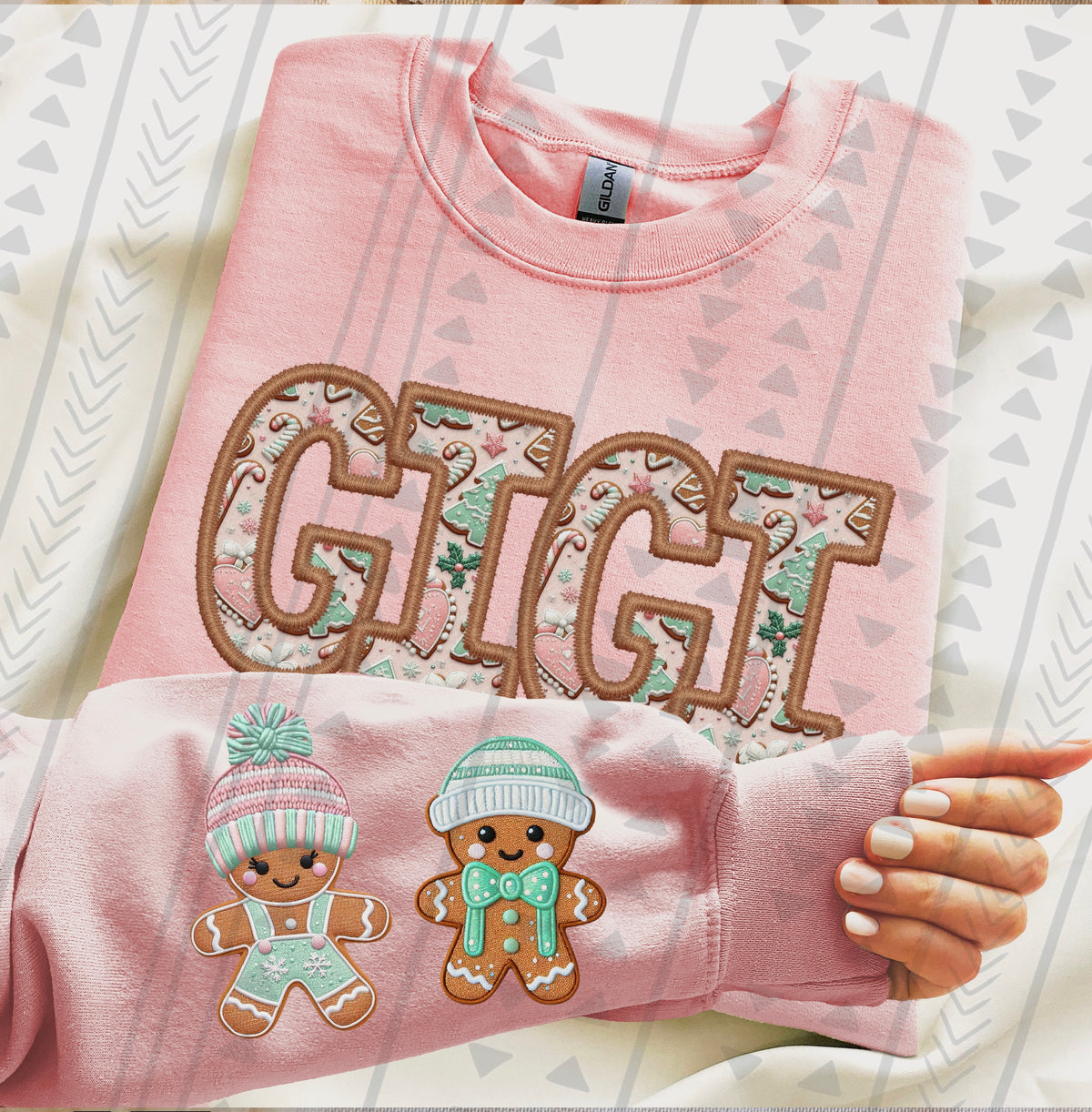 Gingerbread Names(COMES W/ONE SLEEVE)(Dropdown)-DTF