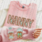 Gingerbread Names(COMES W/ONE SLEEVE)(Dropdown)-DTF