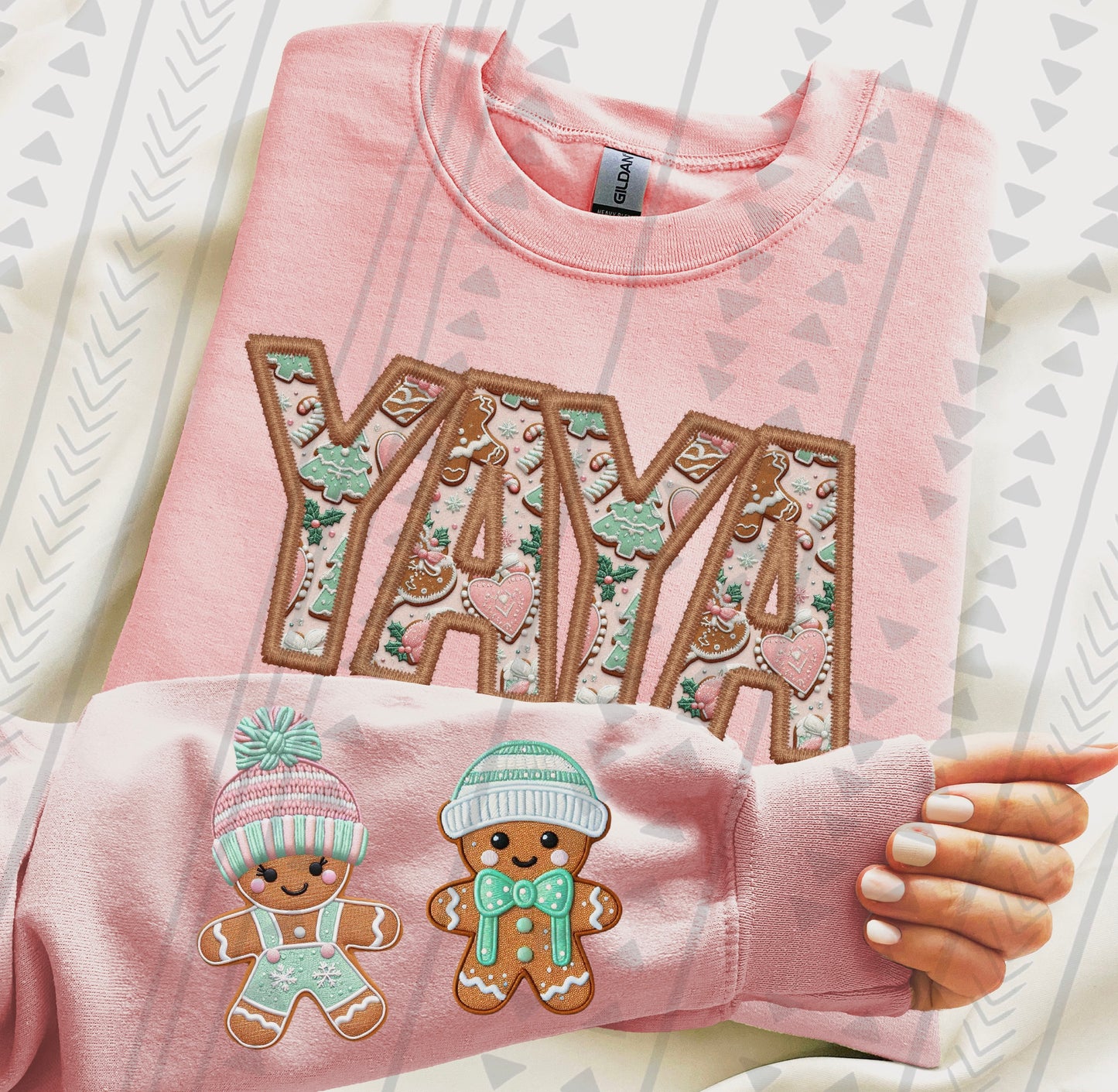 Gingerbread Names(COMES W/ONE SLEEVE)(Dropdown)-DTF