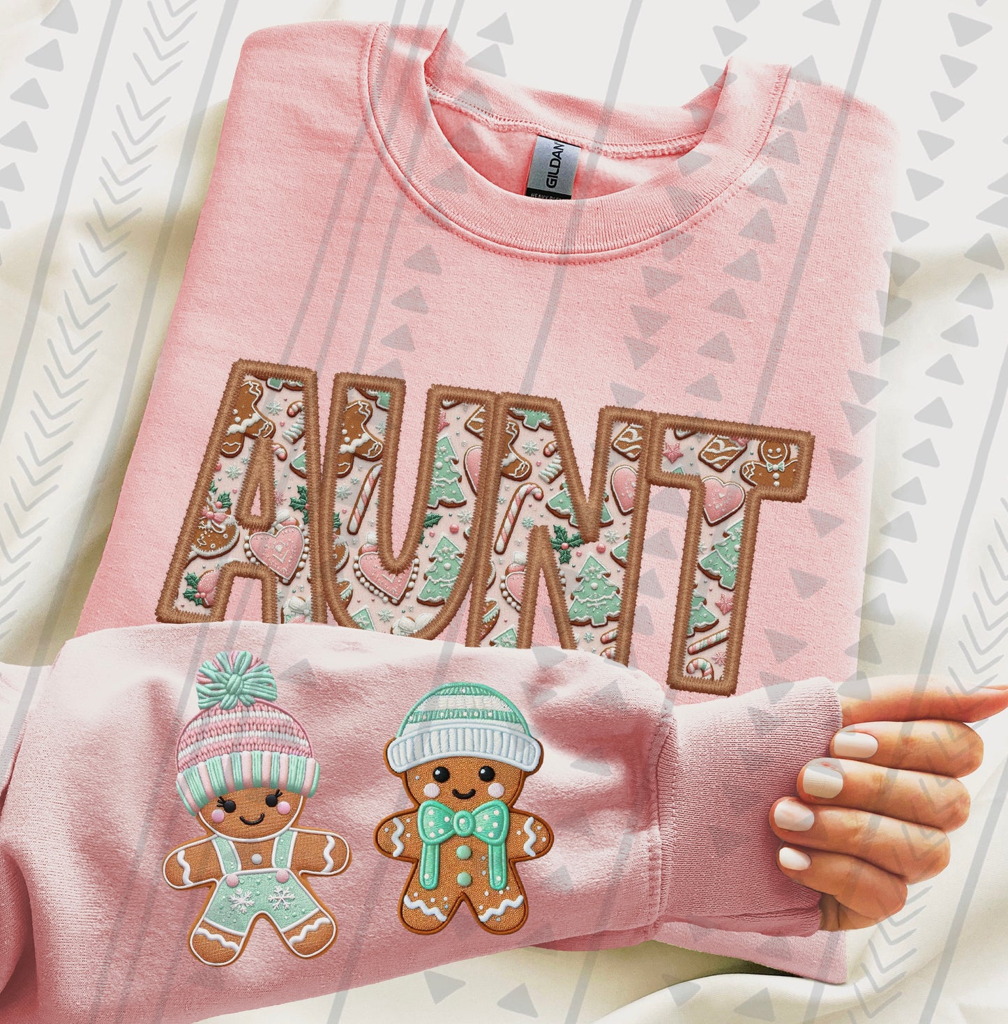 Gingerbread Names(COMES W/ONE SLEEVE)(Dropdown)-DTF