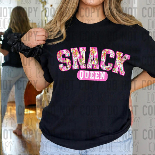 Snack Queen Pink -DTF