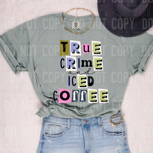 True Crime And Iced Coffee Magazine Cutout -DTF