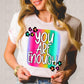 You Are Enough Multicolor Leopard -DTF