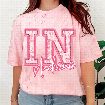 PINK COQUETTE STATES(Dropdown)-DTF