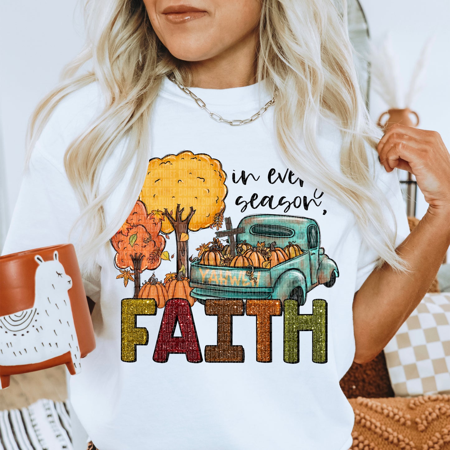 In every season white words faith-DTF