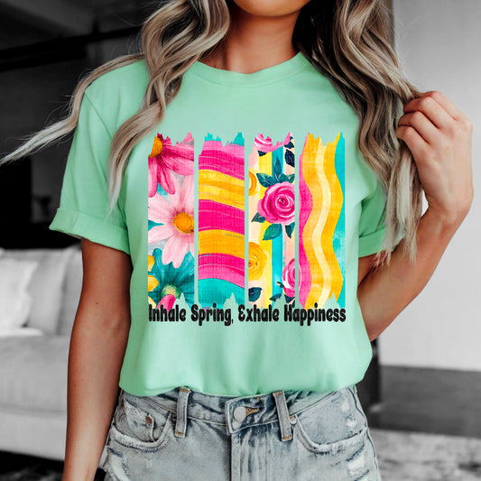 Inhale Spring exhale Happiness-DTF