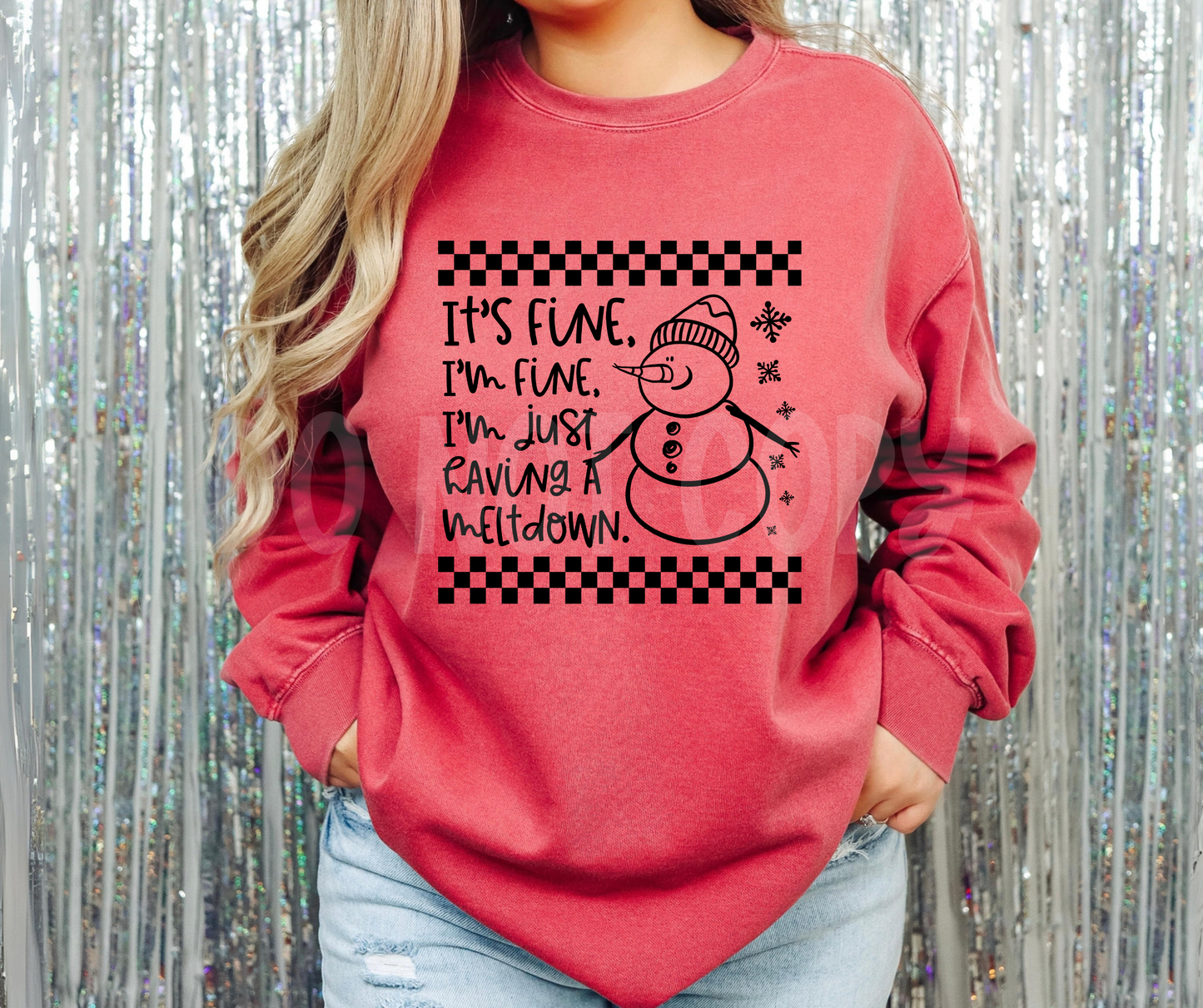 Its fine I'm fine meltdown-DTF