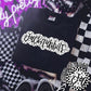 Jackrabbits Black And White Polka Dot Faux Stitch - DTF