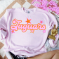 Pink Orange Stars Mascot (Dropdown)- DTF&UV