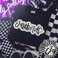 Jaybirds Black And White Polka Dot Faux Stitch - DTF