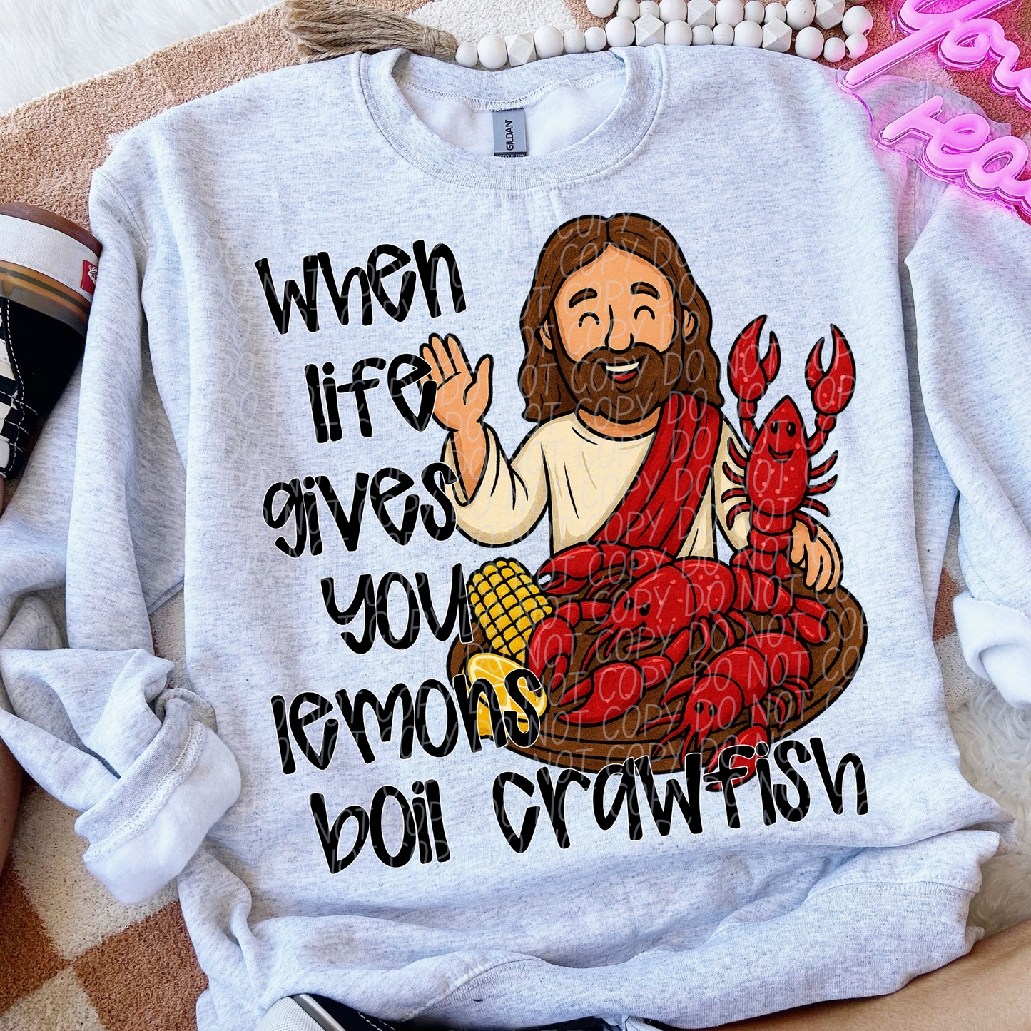 Jesus boil crawfish- DTF&UV