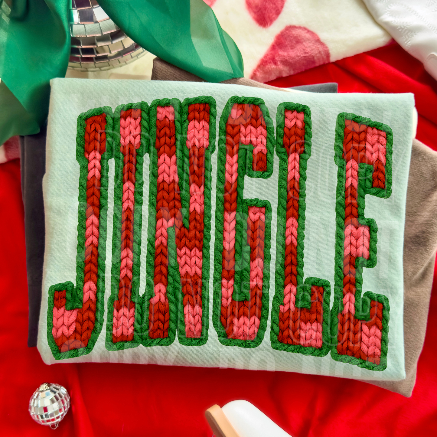 Jingle Checkered Faux yarn- DTF&UV