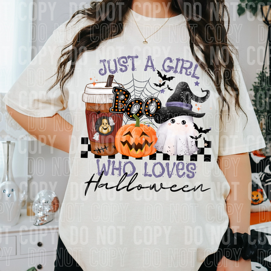 Just a girl who loves halloween-DTF