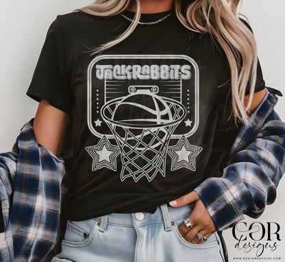 Basketball Mascots With stars (DROPDOWN- ALL IN THIS LISTING)-DTF