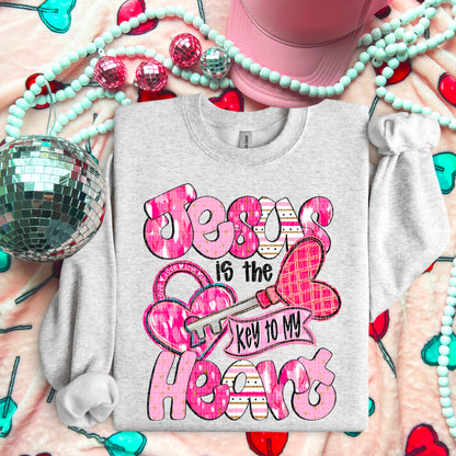 Jesus Key to Heart-DTF