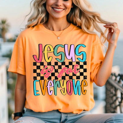 Jesus is for everyone checker -DTF&UV