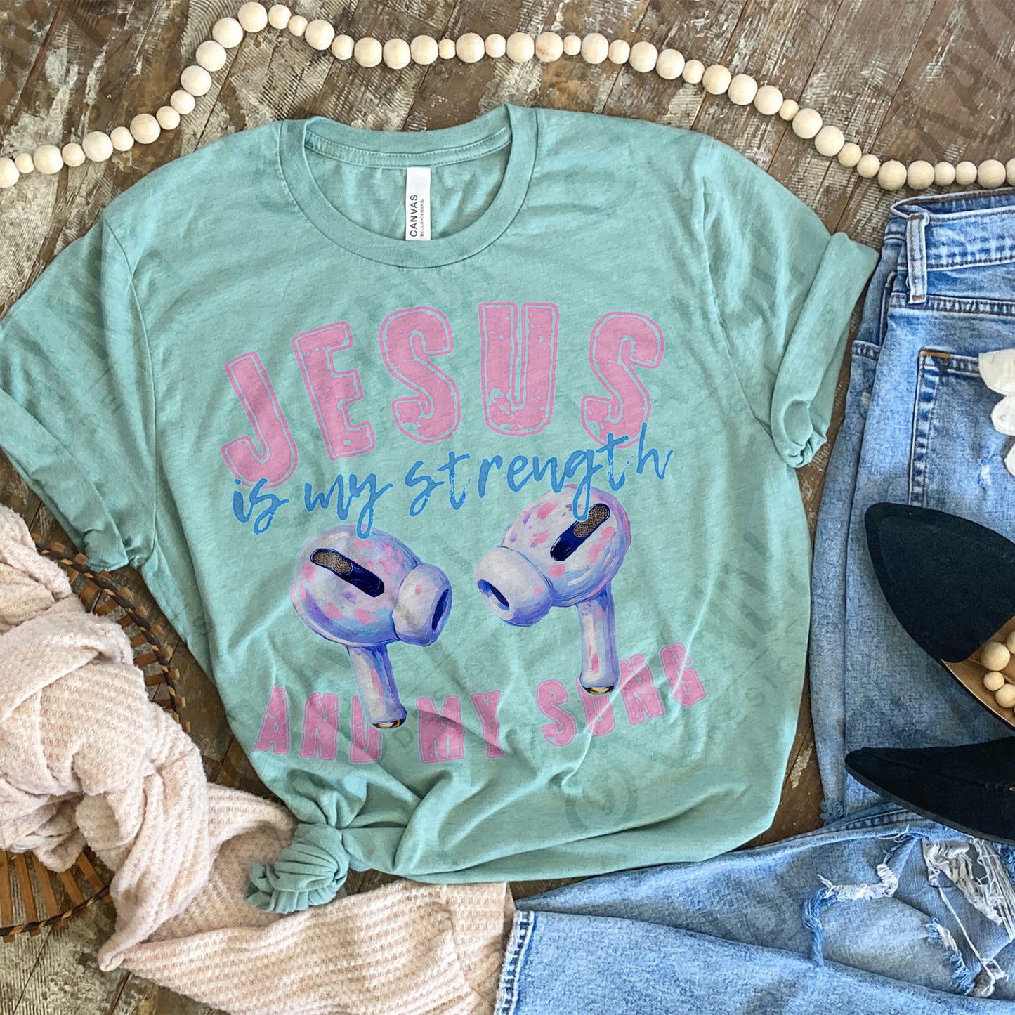 Jesus is my strength(air)-DTF&UV