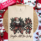 Jingle all the way Vintage bow-dtf