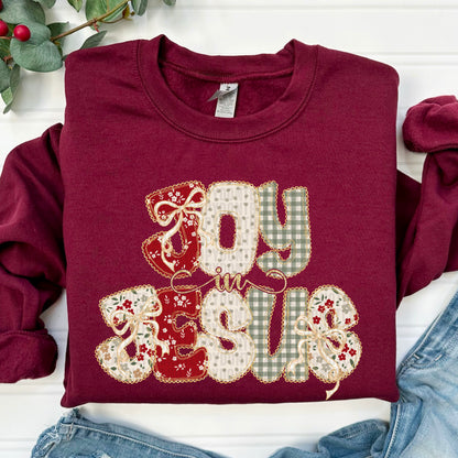 Joy in Jesus patchwork-DTF&UV