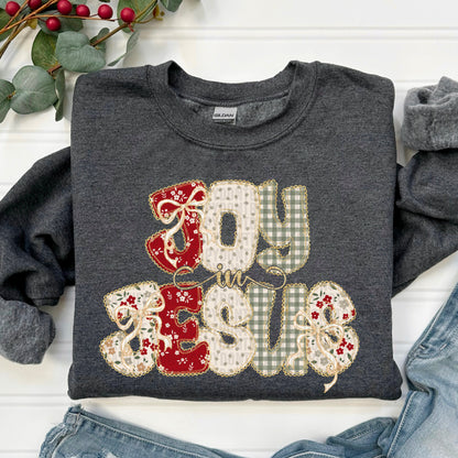 Joy in Jesus patchwork-DTF&UV