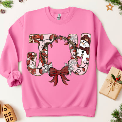 Joy wreath bow-DTF&UV