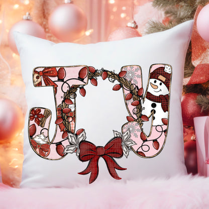 Joy wreath bow-DTF&UV