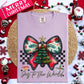 Joy to the world Vintage Bow-DTF