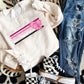 Pink Gloves Ribbon Retro Stripe-DTF